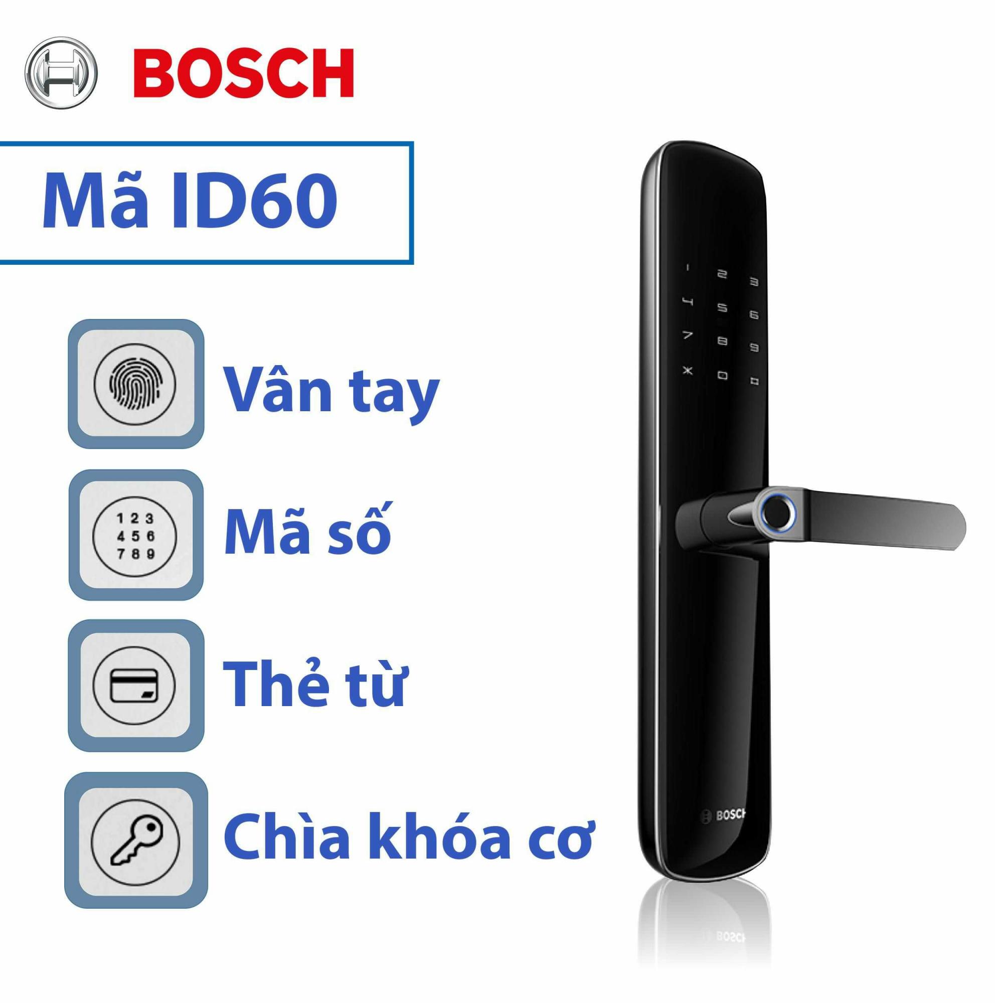 Khóa Bosch ID60 mở cửa bằng nhiều phương thức
