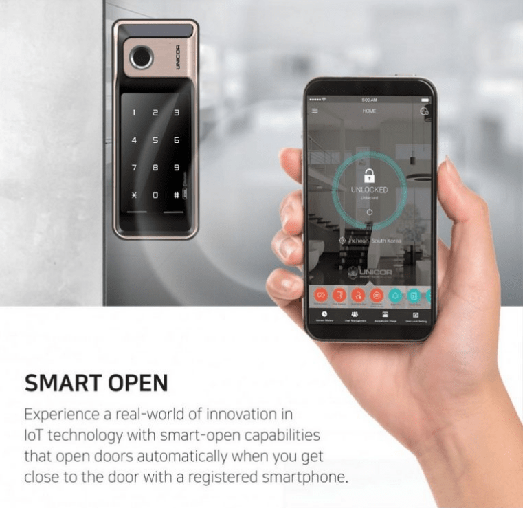 3. Mở khóa bằng ứng dụng trên Smartphone qua cổng Bluetooth: