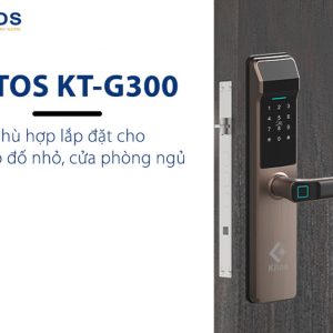 Khoá cửa vân tay Kitos KT-G300 có thiết kế hiện đại, thẩm mỹ