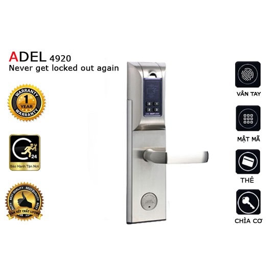 Adel 4920 (4in1) - Đa dạng các phương thức mở khóa