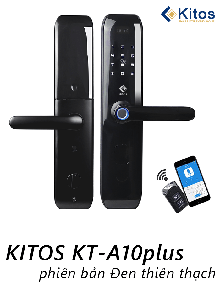Khóa Kitos KT-A10 Plus với màu đen sang trọng