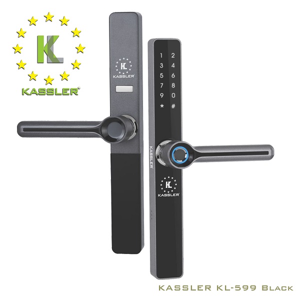 Khoá vân tay cửa nhôm Kassler KL-599 Black
