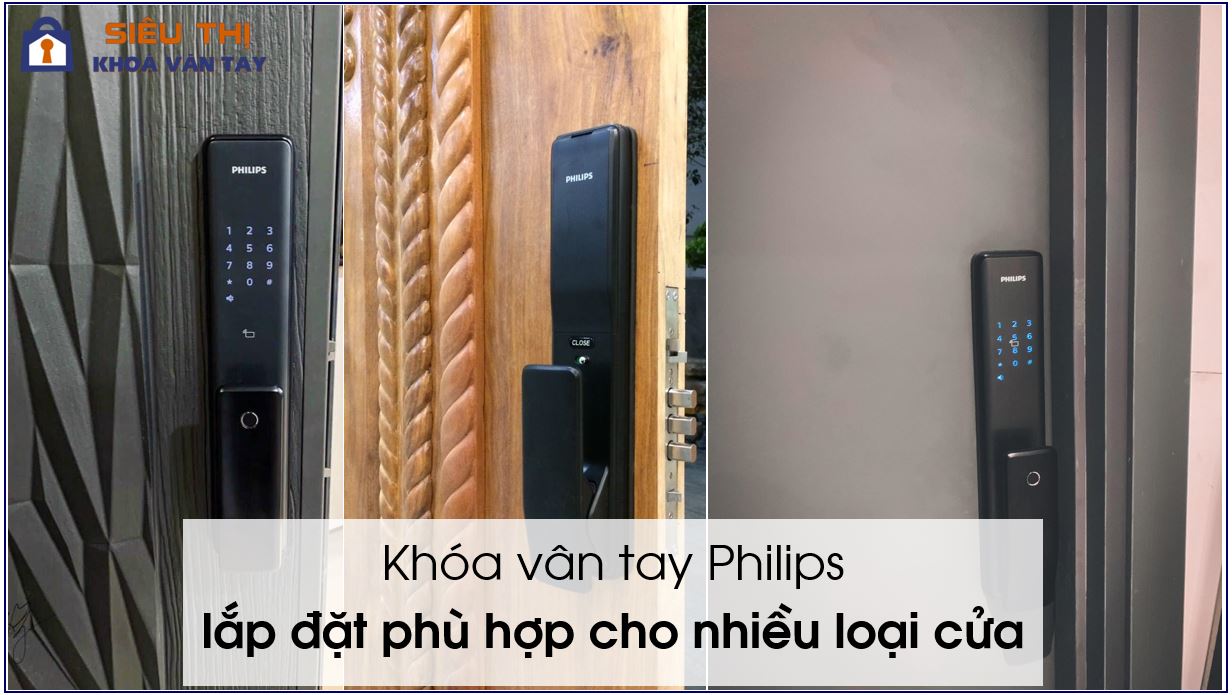 Khóa Philips được sử dụng cho nhiều loại cửa