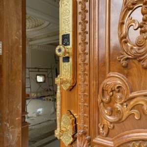 KHÓA CỬA THÔNG MINH ĐẠI SẢNH ĐỒNG THAU KASSLER KL 939F (MẠ VÀNG 24K) - Khóa  Hùng Sơn